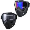 2 PCS Paintball Mask Anti Fog,Tactical Full Face Mask Ski Mask Goggles Detachable Adjustable,Motorcycle Riding Face Protection (Colorful/Transparent) view 1
