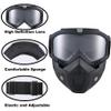 2 PCS Paintball Mask Anti Fog,Tactical Full Face Mask Ski Mask Goggles Detachable Adjustable,Motorcycle Riding Face Protection (Colorful/Transparent) view 3