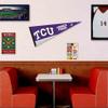 College Flags & Banners Co. Texas Christian Horned Frogs Pennant Flag and Wall Tack Mount Pads view 3