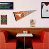 College Flags & Banners Co. Texas Longhorns Retro Throwback Vintage Pennant Flag and Wall Tack Mount Pads view 3