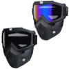 2 PCS Paintball Mask Anti Fog,Tactical Full Face Mask Ski Mask Goggles Detachable Adjustable,Motorcycle Riding Face Protection (Colorful/Black) view 1