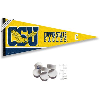College Flags & Banners Co. Coppin State Eagles Pennant Flag and Wall Tack Mount Pads