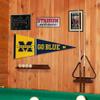 College Flags & Banners Co. Michigan Team University Wolverines Go Blue Pennant Flag and Wall Tack Mount Pads view 4