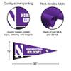 College Flags & Banners Co. Northwestern Wildcats Pennant Flag and Wall Tack Mount Pads view 3