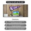 College Flags & Banners Co. Northwestern Wildcats Pennant Flag and Wall Tack Mount Pads view 4