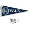 College Flags & Banners Co. Yale Bulldogs Pennant Flag and Wall Tack Mount Pads view 1