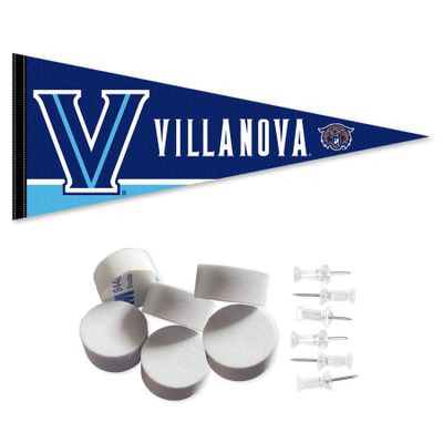 College Flags & Banners Co. Villanova Wildcats Pennant Flag and Wall Tack Mount Pads