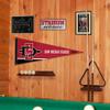 College Flags & Banners Co. San Diego State Aztecs Pennant Flag and Wall Tack Mount Pads view 4