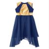 Agoky Girls Metallic Praise Dance Dress Long Sleeve Liturgical Worship Full Length Church Robe Lyrical Dancewear Costume Navy Blue B 8 Years view 3
