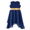 Agoky Girls Metallic Praise Dance Dress Long Sleeve Liturgical Worship Full Length Church Robe Lyrical Dancewear Costume Navy Blue B 8 Years view 4