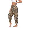 Aflyko Nature Snake Skin Brown Women Dance Pants Boho Trousers Yoga Sweatpants Breathable Lounge Pants M view 3