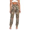 Aflyko Nature Snake Skin Brown Women Dance Pants Boho Trousers Yoga Sweatpants Breathable Lounge Pants M view 4
