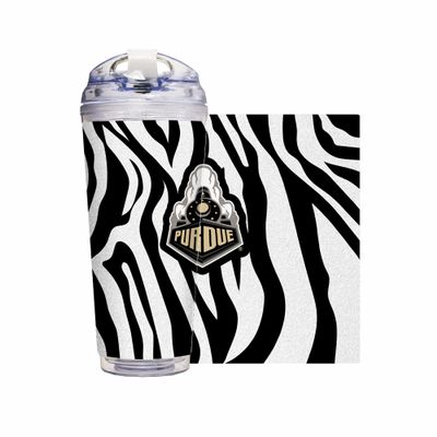 NCAA Rico Industries Purdue Boilermakers Glitter 24oz Acrylic Tumbler with Hinged Lid