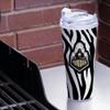 NCAA Rico Industries Purdue Boilermakers Glitter 24oz Acrylic Tumbler with Hinged Lid view 2