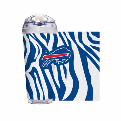 NFL Rico Industries Buffalo Bills Glitter 24oz Acrylic Tumbler with Hinged Lid