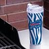 NFL Rico Industries Buffalo Bills Glitter 24oz Acrylic Tumbler with Hinged Lid view 2
