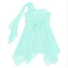 YiZYiF Kids Flower Girls One Shoulder Dress Irregular Wedding Pageant Dresses Evening Party Prom Ball Gown Mint Green 10 Years view 4