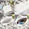 GJGJTER Women JK Purse Shoulder Bags Handbag Transparent Window DIY Messenger Bag Small Wallet Pendant-White view 4