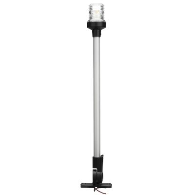 Young Marine 20 inch 3 Nautical Mile White LED Fold Down Boat Stern Light Anchor Light for T-TOP Pontoon and Fishing Boat Navigation Anchor Lights All Round 360 White LED 12-24V (20"-2.5W)