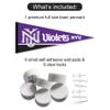 College Flags & Banners Co. New York Violets Pennant Flag and Wall Tack Mount Pads view 2