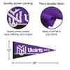 College Flags & Banners Co. New York Violets Pennant Flag and Wall Tack Mount Pads view 3