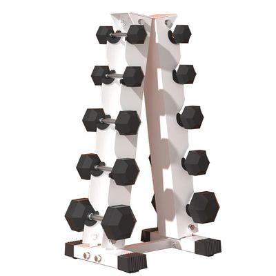 Dumbbell Rack Stand Only Weights Rack Multi-Function Dumbbell Storage Rack for Home Gym (Color : White, Size : 37 * 32 * 68cm)