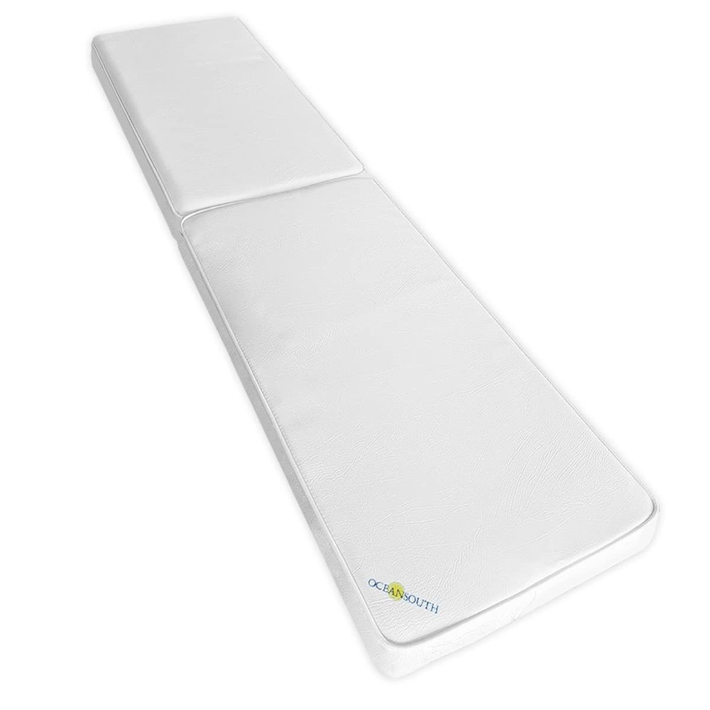 Boat Bench/Seat Cushions PVC White (Length 63" x Width 14.5") cushion cover sponge bench patio chair seat high pad porch swing kitchen cushions boat seats accessories furniture garden upholstery