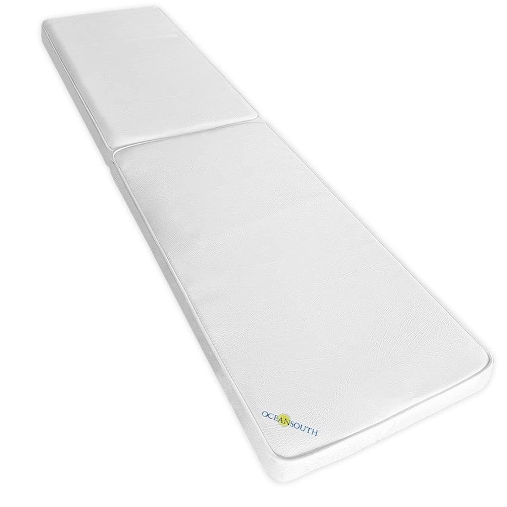 Boat Bench/Seat Cushions PVC White (Length 67" x Width 16.5") cushion cover sponge bench patio chair seat high pad porch swing kitchen cushions boat seats accessories furniture garden upholstery