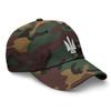 1044 Presidents' Day in Kyiv Ukraine February 20 2023 - Biden Zelensky Trident Tryzub with Sword Dad Hat Green Camo view 2