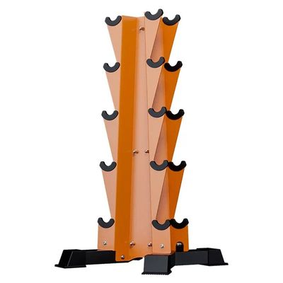 5 Tier Dumbbell Rack Weight Rack for Dumbbells Dumbbell Storage Rack for Home Gym Space Saver (Color : Orange, Size : 97 * 48cm)