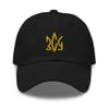 590 President Volodymyr Zelensky - Ukrainian ZSU Tryzub Trident Dad Hat Black view 1