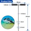 Sand Anchor for Boat 24", 316 Stainless Steel Beach Anchor Boat Sand Anchor with Bungee Dock Line to Hold Watercraft Secure, Jet Skis,Kayak,PWC ect.Apply to the Sandbar Anchor or Shallow Water Anchor view 2