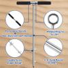Sand Anchor for Boat 24", 316 Stainless Steel Beach Anchor Boat Sand Anchor with Bungee Dock Line to Hold Watercraft Secure, Jet Skis,Kayak,PWC ect.Apply to the Sandbar Anchor or Shallow Water Anchor view 3