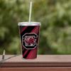 NCAA Rico Industries South Carolina Gamecocks 16oz Clear Tumbler W/Straw view 3