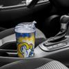 NFL Rico Industries Los Angeles Rams Metallic Tye Dye 24oz Acrylic Tumbler with Hinged Lid view 4
