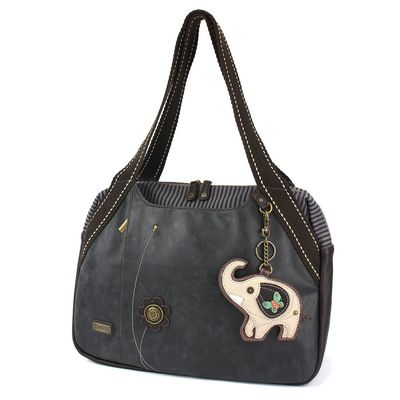 CHALA Bowling Bag - Gray Elephant - Black