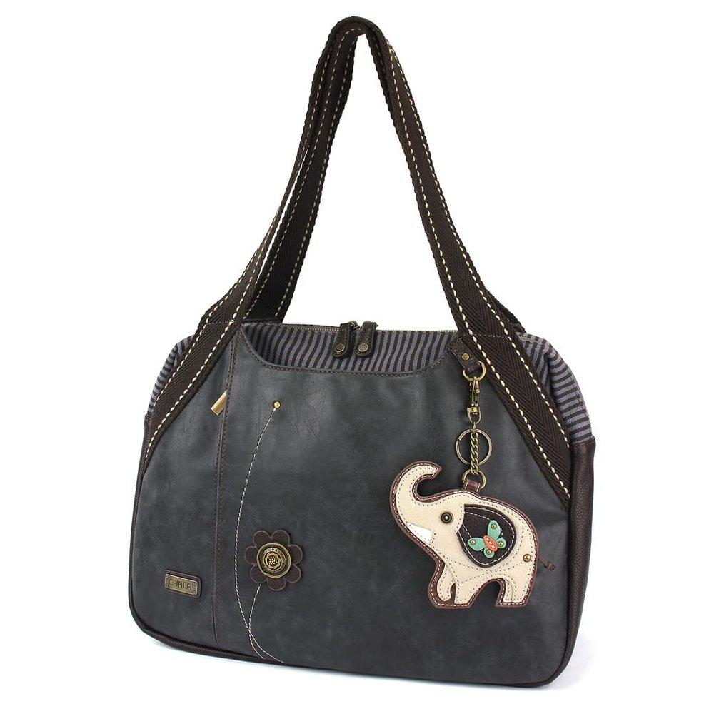 CHALA Bowling Bag - Gray Elephant - Black