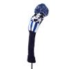 Andux 3Pcs/Set Knit Pom Pom Golf 460cc Driver Fairway Wood Club Head Covers Blue Stripe MT/MG77 view 3