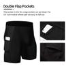 WRAGCFM Compression Shorts for Men 3 Pack,Mens Athletic Compression Underwear Shorts Running Workout Spandex Underwear Cool Dry Active Baselayer Sports Gym Shorts (Black+White+Red,XL) view 3