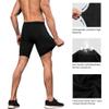 WRAGCFM Compression Shorts for Men 3 Pack,Mens Athletic Compression Underwear Shorts Running Workout Spandex Underwear Cool Dry Active Baselayer Sports Gym Shorts (Black+White+Red,XL) view 4