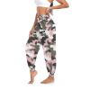 Aflyko Women Dance Pants Military Camo Green Pink Boho Trousers Yoga Hip Hop Sweatpants Breathable Lounge Pants M view 3