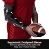 COOLOMG Football Arm Sleeve with Sticky Grips Forearm and Elbow Sun Protection Sleeve Youth Adult 1 Piece,Single Black M view 4