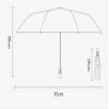 ZAEGO Umbrellas for Rain Three-Fold Folding Umbrellas Parasol Automatic Umbrella Uv Protection Female Small Portable Sun Rain Umbrella Umbrellas for Rain Windproof view 2