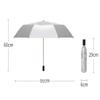 ZAEGO Umbrellas for Rain Manual Tri-Fold Umbrella Double Layer Folding Umbrella Windproof Uv Umbrella Rain Sun Parasol Umbrellas for Rain Windproof (Color : E) view 2