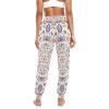 Aflyko Women Dance Pants Turkish Mandala Boho Trousers Yoga Sweatpants High-Waisted Workout Pants XL view 4