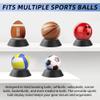 TonGass 3-Pack Bowling Ball Display Stands Compatible with All Bowling Balls, Plastic Bowlings Ball Cup, Basketball Holder Ring, Softballs Base Rack for Displaying, Cleaning, Sanding, Storing - Black view 3