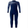 winying Kids Girls Mesh Splice Long Sleeve One Piece Gymnastics Leotard Rhinestones Hollow Back Full Length Unitard Navy Blue 12 Years view 1
