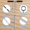 Sand Anchor for Boat 36",Chromium-Plated Steel Beach Anchor Boat Sand Anchor with Bungee Dock Line to Hold Watercraft Secure, Jet Skis,Kayak,PWC ect.Apply to the Sandbar Anchor or Shallow Water Anchor view 3