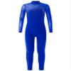 Oyolan Kids Girls Rhinestones Long Sleeves Full Body Jumpsuit Romper Leotard Unitard for Ballet Dance Gymnastics Royal Blue 6 Years view 1