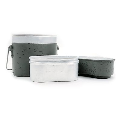 VBESTLIFE Multifunction German Mess Tin, Aluminium Alloy Portable Lunch Box for Outdoor Camping